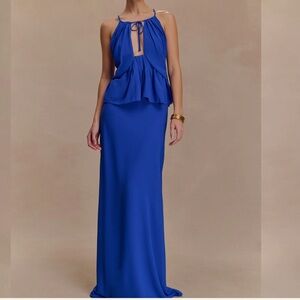 Meshki Royal Blue Skirt Set